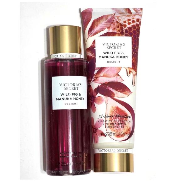 VS Victoria's Secret Wild Fig & Manuka Honey Fragrance Lotion and Mist Set NEW - Picture 3 of 6